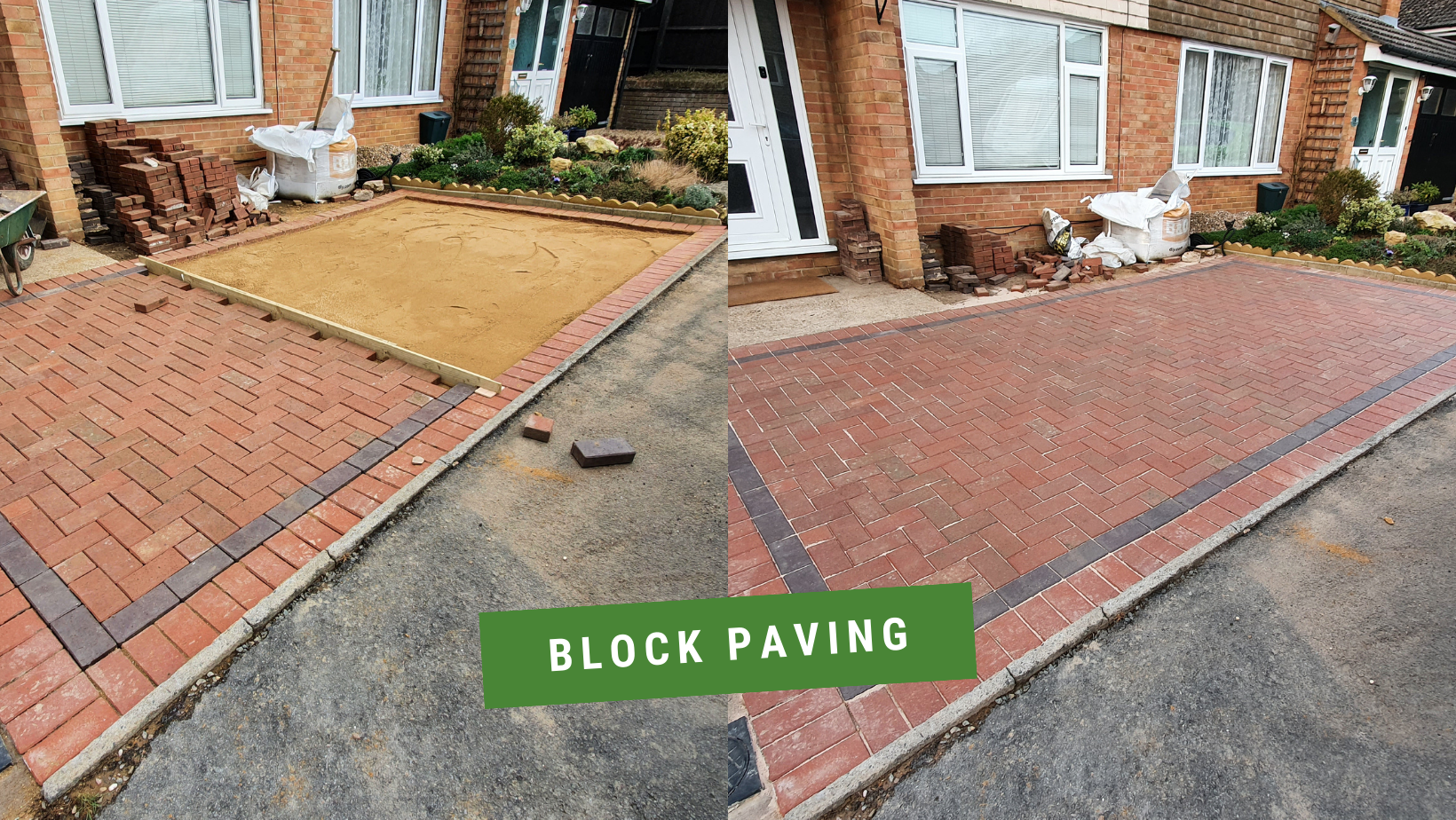 Block paving by Kettering Ladscaper..