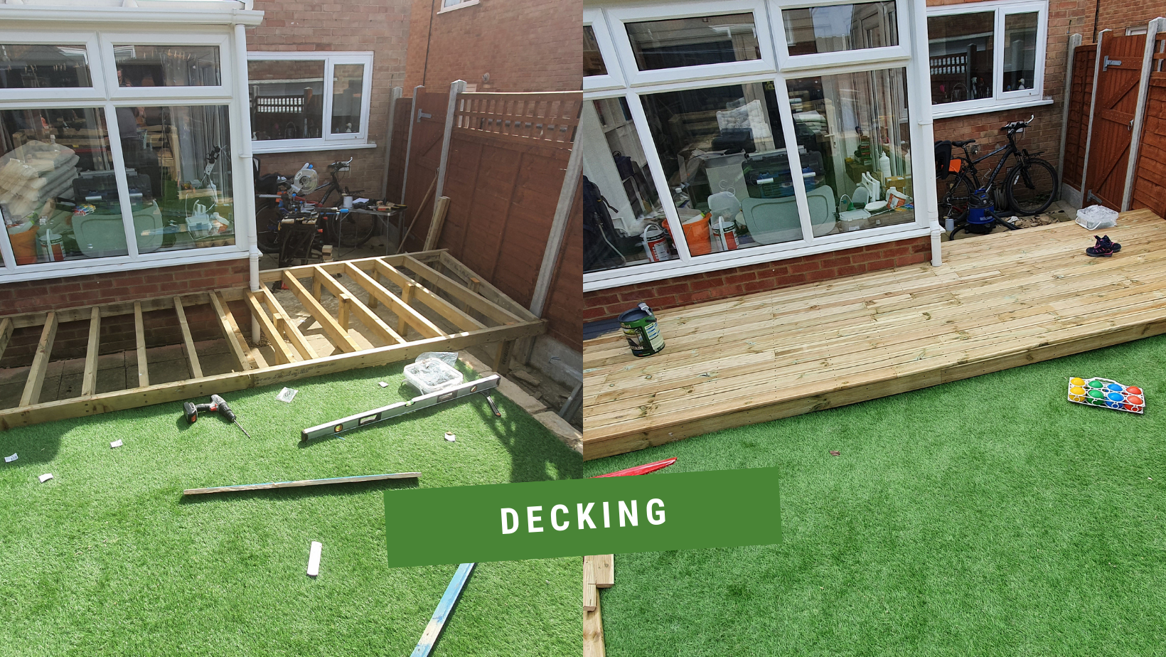 Decking by Kettering Landscaper..