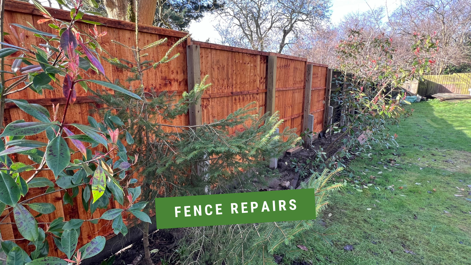 Fencing by Kettering landscaper.